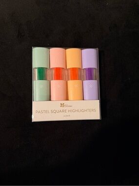 Condren Pastel Square Highlighters 4 Pack